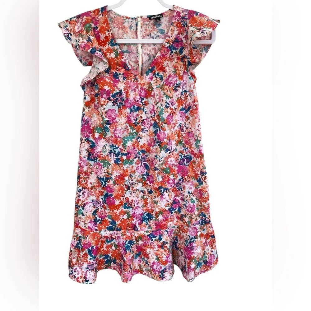 J. Crew Mercantile Floral Print Dress